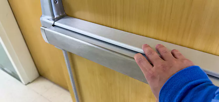 Installing a Push Bar on a Door Harrisonburg